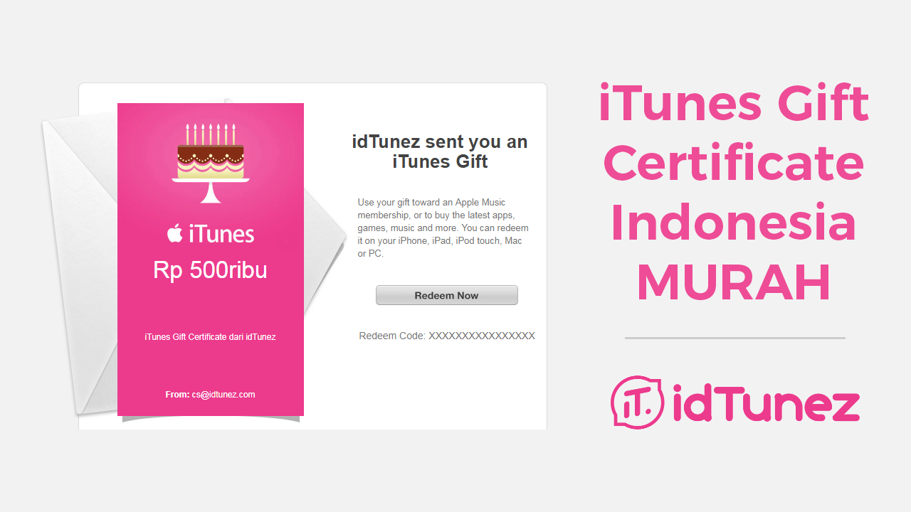iTunes Gift Certificates Indonesia Murah